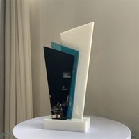 Trophées en verre cristal sablé, design créatif ADL 2026, pour les entreprises, l'artisanat, les souvenirs