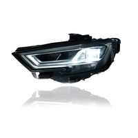 Conjunto de Faros LED KGKB para Audi A3 S3 RS3 2013-2021, Actualización de Estilo de Alta Gama, Lente de Proyector DRL, Conexión Plug and Play