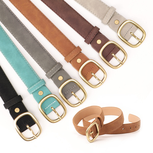 Nouvelle <span class=keywords><strong>ceinture</strong></span> décontractée en cuir anti-<span class=keywords><strong>velours</strong></span> SANYICAI avec boucle en alliage pour femmes, largeur 2,8 cm, personnalisable, vente directe d'usine - Product Image 6