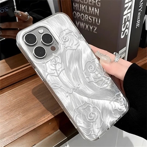 Hoa màu trắng tươi đồ họa trường hợp điện thoại cho <span class=keywords><strong>iPhone</strong></span> 16 15 14 13 12 11 x XR XS SE2 SE 8 7 cộng với Pro Max PC Cover quay lại - Product Image 5