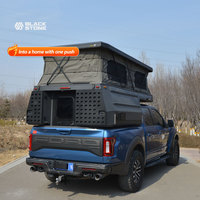 Camper de camion à toit relevable, directement de l'usine, avec salle de bain et douche intégrées, unité autonome