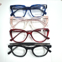Montures de lunettes carrées en acétate transparentes, classiques, rétro, haut de gamme, confortables et tendance pour unisexe - Collection 2026 (Vente en gros)