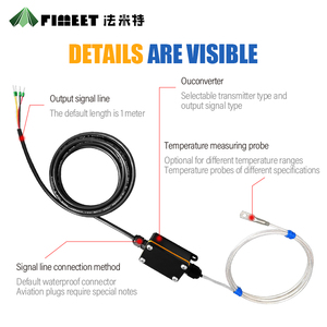 Sonde en acier inoxydable FIMEET FMT PT100 100 mm/200 mm, câble de 2 m, capteur de température pour barbecue, garantie 1 an, protection IP65, haute précision - Product Image 5