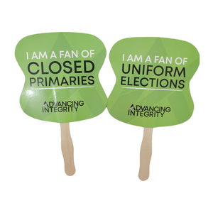 <span class=keywords><strong>Abanicos</strong></span> de mano de papel de cartón con forma impresa a todo color para eventos - Product Image 6