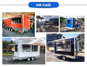 フードトラック16ftブラックフードカートショップ米国標準ディープフライヤーモバイルフードトレーラーピザホットドッグカスタマイズフルキッチン付き - Product Image 2