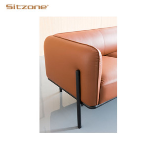 Divano da <span class=keywords><strong>ufficio</strong></span> in <span class=keywords><strong>attesa</strong></span> in pelle dal design moderno del rifornimento della fabbrica di Foshan - Product Image 3