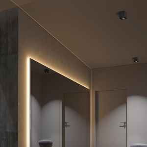 Aisilan Mới Nhà Vệ Sinh Nhỏ Vuông Twin Wallwasher Có Thể Điều Chỉnh <span class=keywords><strong>GU10</strong></span> Thay Đổi Độ Sáng Lịch Thi Đấu Downlight <span class=keywords><strong>Led</strong></span> Bề Mặt - Product Image 5