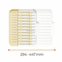 WIREKING Égouttoir à vaisselle extensible en plastique à poser sur l'évier, support à assiettes, organisateur de cuisine
