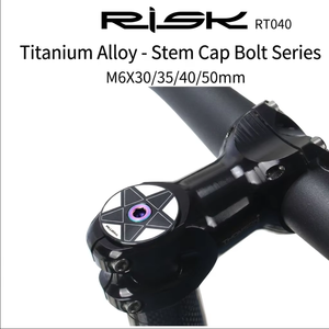 Viti <span class=keywords><strong>di</strong></span> compressione per tappo manubrio bici in lega <span class=keywords><strong>di</strong></span> titanio TC4 RISK M6x30/35/40/50mm per MTB e bici da strada - Product Image 1