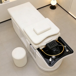 Cama de Champú con Circulación de Agua <span class=keywords><strong>y</strong></span> Masaje, Cama de Belleza, Nuevo Modelo de Fibra de Vidrio para Salón de Peluquería, Barbería, Terapia de Vapor - Product Image 2