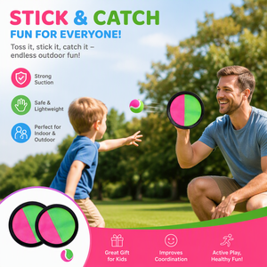 Ensemble de raquettes à ventouses pour enfants, jeu de <span class=keywords><strong>lancer</strong></span> et de capture pour activités de plein air, familial, préscolaire, sport, entraînement œil-main, jouet durable - Product Image 2