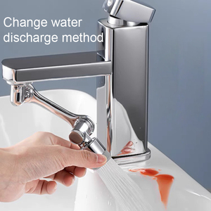 Aérateur de cuisine rotatif mélangeur d'eau de salle de bain filtre de lavabo robinet Flexible rallonge en laiton robinet à 1080 degrés - Product Image 3