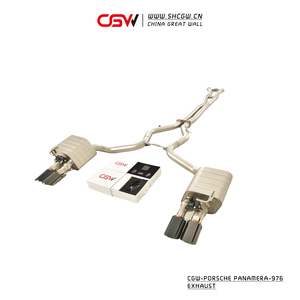 Porsche Panamera performanslı egzoz susturucu 976 için yeni CGW aktif ses 2024 boru sistemi Valvetronic Catback - Product Image 2