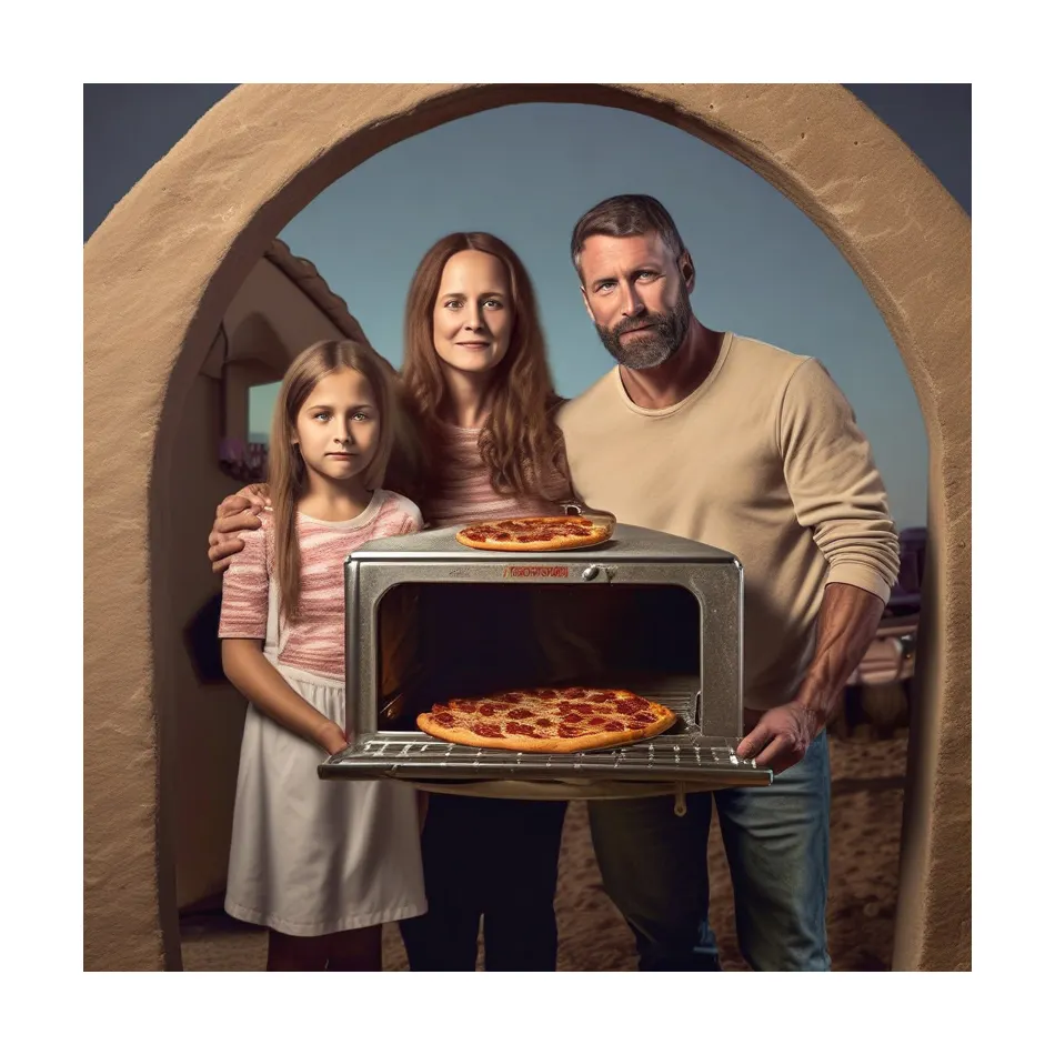 Memiliki piknik untuk rumah, berputar datar untuk tidak Portabel komersial Pizza Master Oven pembakar Gas pengganti
