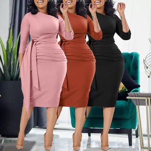 Vestidos de Tallas Grandes para Mujer, Estilo Europeo y Americano, Nuevos Vestidos Holgados con Estampado Africano, Venta al Por Mayor a Precios Bajos - Product Image 1