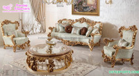 Ensemble de canapés de salon de luxe rouge victorien, ensemble de 5 places pour maisons, mobilier de salon haut de gamme à vendre