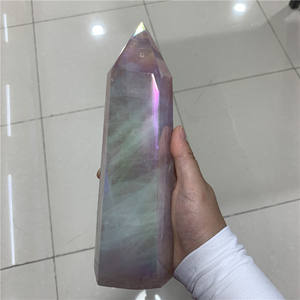 ナチュラルローズクォーツタワーエンジェルオーラローズクォーツピラークリスタルタワーオベリスククリスタルヒーリングストーン - Product Image 2