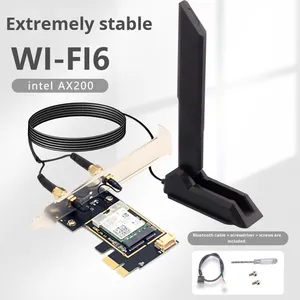 <span class=keywords><strong>Carte</strong></span> réseau sans fil <span class=keywords><strong>PCI</strong></span> <span class=keywords><strong>Express</strong></span> interne double bande 5G haute vitesse AX200 AX2974M avec Wi-Fi Gigabit - Product Image 5