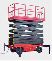 Plateforme mobile hydraulique électrique 500KG-1000KG, grue à rail, élévateur 4-12M, échafaudage en acier au carbone pour hôtels, neuf