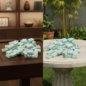 Juego de Fichas de Mahjong Americanas de Acrílico Azul <span class=keywords><strong>Coral</strong></span>, Modernas, Plegables, para 4 Jugadores, Diseño de Lujo Premium, Portátiles, para <span class=keywords><strong>Casino</strong></span> - Product Image 3