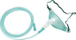 Pasokan pabrik masker tracheostomi sekali pakai 360 ° memutar konektor masker oksigen dengan tabung 7Ft - Product Image 3