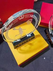 <span class=keywords><strong>Trofeo</strong></span> Deportivo Personalizado de la <span class=keywords><strong>NBA</strong></span> con Diseño de Animal en Cristal, Grabado Redondo y Premio con Impresión Láser - Product Image 3