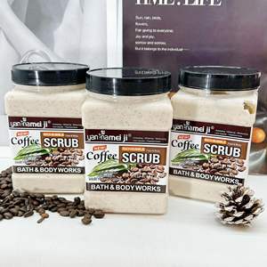 Gommage au café naturel de haute qualité pour les soins de la peau, hydratant et exfoliant du visage et du corps. Crème exfoliante à la fraise et au <span class=keywords><strong>kiwi</strong></span> - Product Image 5