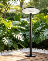Lampes solaires LED de jardin 20W, petit modèle, boîtier en aluminium, indice de protection IP65, blanc chaud, fonctionnant sur batterie, rechargeables, télécommande PWM