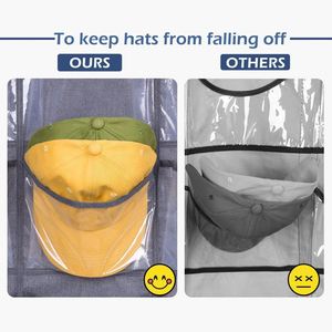 Custom 24 Pocket Over the Door <b>Baseball</b> Hat Organizer With PVC Pockets - Product Image 4