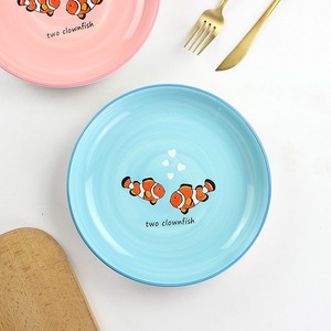 Assiettes en céramique en gros, design original, deux petites assiettes à poisson/légumes, assiettes de table peintes sous glaçure pour la maison, haute qualité - Product Image 2