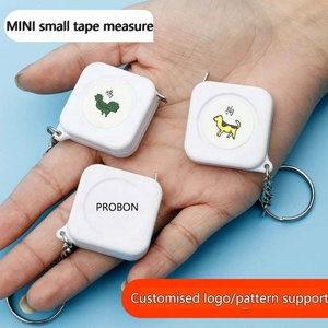 Thiết kế mới tùy chỉnh Logo tùy chỉnh mô hình dễ thương nhỏ <span class=keywords><strong>mini</strong></span> trắng square1m <span class=keywords><strong>Mini</strong></span> Thép Băng biện pháp với Keychain - Product Image 2