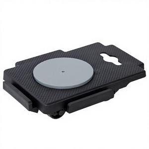 Chariots de déménagement en polypropylène noir à 8 roues, capacité de 330,7 lb, modèle D0100H7BXNJ - Product Image 1