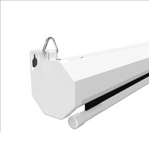 <span class=keywords><strong>Écran</strong></span> de projection <span class=keywords><strong>motorisé</strong></span> électrique en fibre de verre gris de 60 pouces 16:9 à montage mural pour home cinéma - Product Image 1