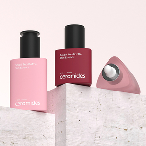 Emballage de sérum cosmétique de luxe 30 ml, flacons en verre uniques avec bouton-poussoir givré, flacons compte-gouttes pour huile essentielle - Product Image 4