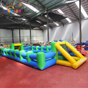 Parcours d'obstacles gonflable interactif <span class=keywords><strong>multijoueur</strong></span> WINSUN, grand <span class=keywords><strong>jeu</strong></span> de football gonflable à vendre - Product Image 3