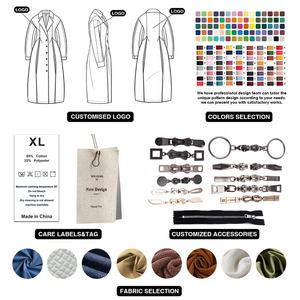 Mode automne nouveautés femmes col montant veste en <span class=keywords><strong>daim</strong></span> à capuche court <span class=keywords><strong>Trench</strong></span> Coat - Product Image 6