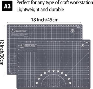 <span class=keywords><strong>Tapis</strong></span> <span class=keywords><strong>de</strong></span> <span class=keywords><strong>découpe</strong></span> A3 45x30cm, 3 couches, double face, auto-cicatrisant - Product Image 2