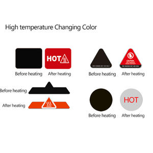 Irreversible Verfärbungsaufkleber, elektromechanische Ausrüstungstests, irreversible thermoaufkleber, anpassbar - Product Image 5