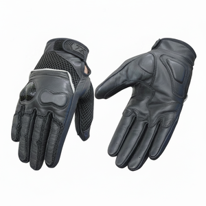 Gants de course en cuir de qualité supérieure pour hommes avec logo personnalisé Sports de plein air Gants d'équitation de moto applicables à un prix abordable - Product Image 1