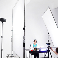Diffuseur de lumière translucide 1,5*2,1M avec cadre papillon pour studio photo et vidéo