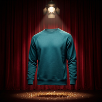 Sweat-shirt à col rond pour homme, couleur unie, manches raglan, coupe classique, tricot en coton, vêtement décontracté pour l'automne