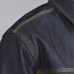 Giacca in Denim Pesante Selvedge Personalizzata per <span class=keywords><strong>Uomo</strong></span>, Produzione su Misura con Logo Personalizzato - Product Image 4