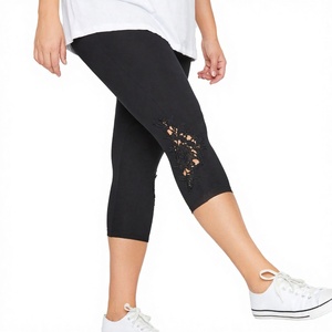 เลกกิ้งผู้หญิงไซส์ใหญ่คุณภาพสูง ดีไซน์สั่งทำได้ เลกกิ้งสีพื้นสำหรับผู้หญิง - Product Image 1