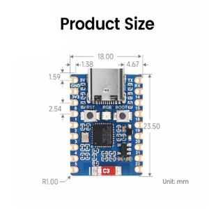 บอร์ด WiFi6ขนาดเล็ก ESP32 BT แผงวงจรสื่อสารสองโหมด ESP32-C6-Zero แฟลช ESP32-C6FH8 4MB สำหรับ aiot - Product Image 5