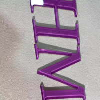 Lampu dekorasi LED, lampu Neon dinding latar belakang karakter huruf logo gaya permen Jelly kustom