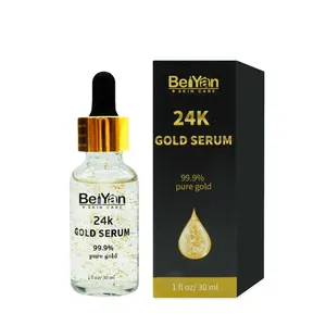 Powerful Moisturizer 24K Gold Serum 30ミリリットルAbsorbable Goldleaf Face Moisturizer Serum Ultra-Efficient Anti Wrinkle Whitening Serum