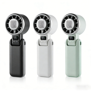 H03B Factory Wholesale Wearable <b>Mini</b> <b>USB</b> Rechargeable Portable Handheld Skin Friendly Cooling Foldable High Speed Turbo <b>Fan</b> - Product Image 1
