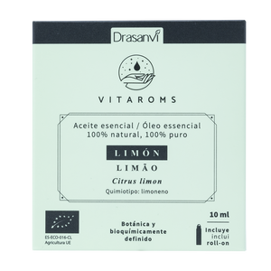 Aceite Esencial de Limón Orgánico de Grado Terapéutico Vitaroms Drasanvi de 10 ml para Hidratar y Reafirmar, Junto con Aceites de Lavanda y Árbol de Té - Product Image 1