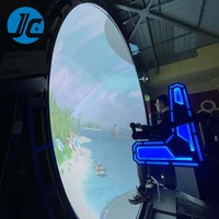 Ensemble de jeux d'arcade VR JC Indoor Amusement Machines, expérience de réalité virtuelle, cinéma dôme 9D, écran incurvé 3840Hz pour centre commercial