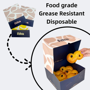 Caja de Donuts de Chocolate con Impresión Personalizada, Cajas <span class=keywords><strong>Para</strong></span> Pastel, Pastelería, Panadería, Embalaje, Caja de Papel Kraft <span class=keywords><strong>para</strong></span> Llevar, Cajas de Donuts, Logotipo de Comida - Product Image 3